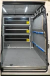 04_Separador de carga Sprinter con barra corrediza, correas y ganchos desplazables y regulables