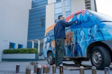 14_Furgoneta decorada durante el 65º Syncro System