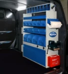 Contenedores para furgoneta equipada para instalaciones de climatización