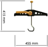Dimensiones abrazadera sujeta escalera