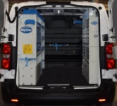 El receptáculo de carga equipado del Jumpy Citroën