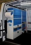 Equipamiento furgoneta para reparar máquinas de elaboración de chapa