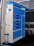 Torretta Syncro Ultra nel NV250 con cassettini a vista, cassetti e vano con anta