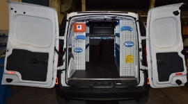 Rivestimento interno in legno e lamiera e portatutto per Jumpy
