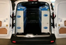 Equipamiento Syncro System sobre furgoneta para técnico de calderas