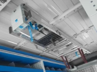 Escalera en posición de transporte