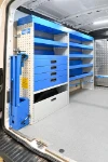 Estantería con cajones, baldas, portamordaza y compartimentos para Transit Ford