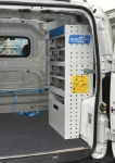 Estantería con cajones extraíbles transparentes, puerta y balda en el Fiorino