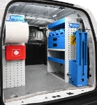 Estantería lado derecho con cajones, contenedores y portamordaza para Fiat Doblò