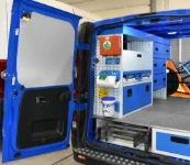 Fiat Talento con estanterías, maletines, baldas y compartimento para la escalera