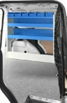 Berlingo Citroen con rivestimento interno in legno e lamiera