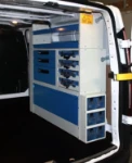 Furgoneta para electricistas equipada por syncro system