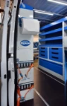 Interno del Boxer equipado para mantenimiento compresores