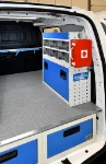 Lado derecho con cajonera bajo suelo y estantería para Citroën Berlingo