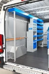 Lato sinistro officina mobile su Opel Movano