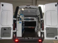Rivestimento interno in legno e lamiera e portatutto per Jumpy