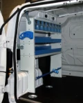 Mobiliario para furgoneta equipado para instalaciones de alarma