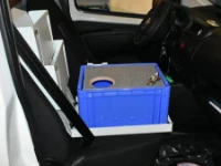 Organizer en el asiento del Fiat Fiorino