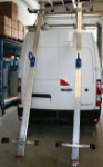Portaescaleras de dos correderas amortiguadas para Renault Master