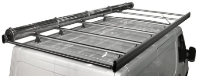 Portapaquetes en aluminio para Master Renault con portatubos