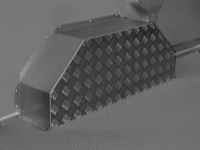 Protector de rueda en acero y damero