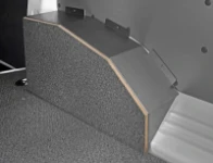 Protector de rueda en acero y madera marina