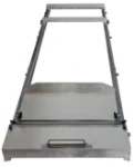 Rampa en aluminio y acero para transportar féretros