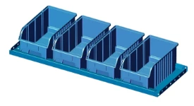 22_Bastidor a medida con cuatro contenedores de 36 cm