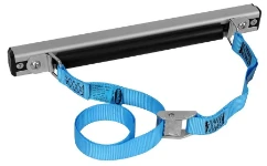 Barra en aluminio con correas y tapones laterales