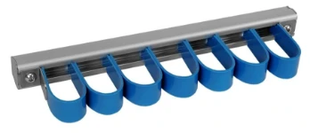 Barra en aluminio con ganchos en plástico