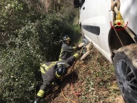 Cojinetes para levantar la furgoneta por el lado del precipicio