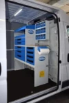 Equipamiento Ducato para máquinas de embalar desde la puerta lateral