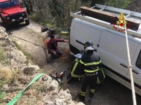 Furgoneta con equipamiento en el techo íntegro tras la recuperación del vehículo