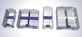 Nuevo cajón transparente doble de 26 cm