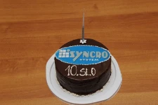 Pastel de los 10 años de Syncro System en Eslovenia