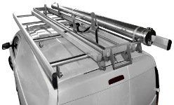 Portaescalera basculante para Dacia Dokker con portatubos