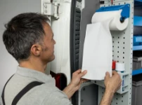 Portapapel en acero  para vehículos comerciales