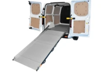 Rampa de carga abierta completamente