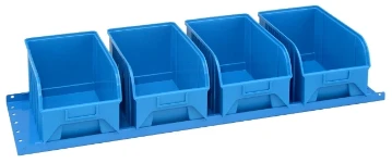 Repisa con contenedores para furgoneta