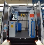 Sprinter equipado para máquinas de movimiento de tierras