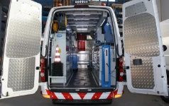 Volkswagen Crafter equipada por Syncro para Scania