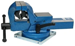 TORNILLO DE BANCO CON BASE ROTATORIA DE 125 MM PARA FURGONETAS