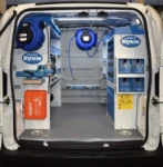 Van de carga  del Fiorino, equipado para estufas y calderas de pellets