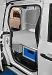 Vista lateral de los cajones largos para Mercedes Citan