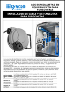 Enrollador de cable y de manguera para furgonetas