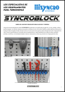 Barra de aluminio deslizante para ganchos y correas (SyncroBlock)