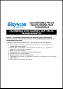 Cajoneras laterales con cajones abatibles transparentes