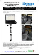Soporte para portátil para la cabina de conducción