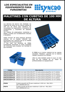 Maletines con cubetas de 100 mm de altura