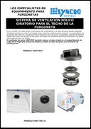 Sistema de ventilación eólico giratorio para el techo de la furgoneta
